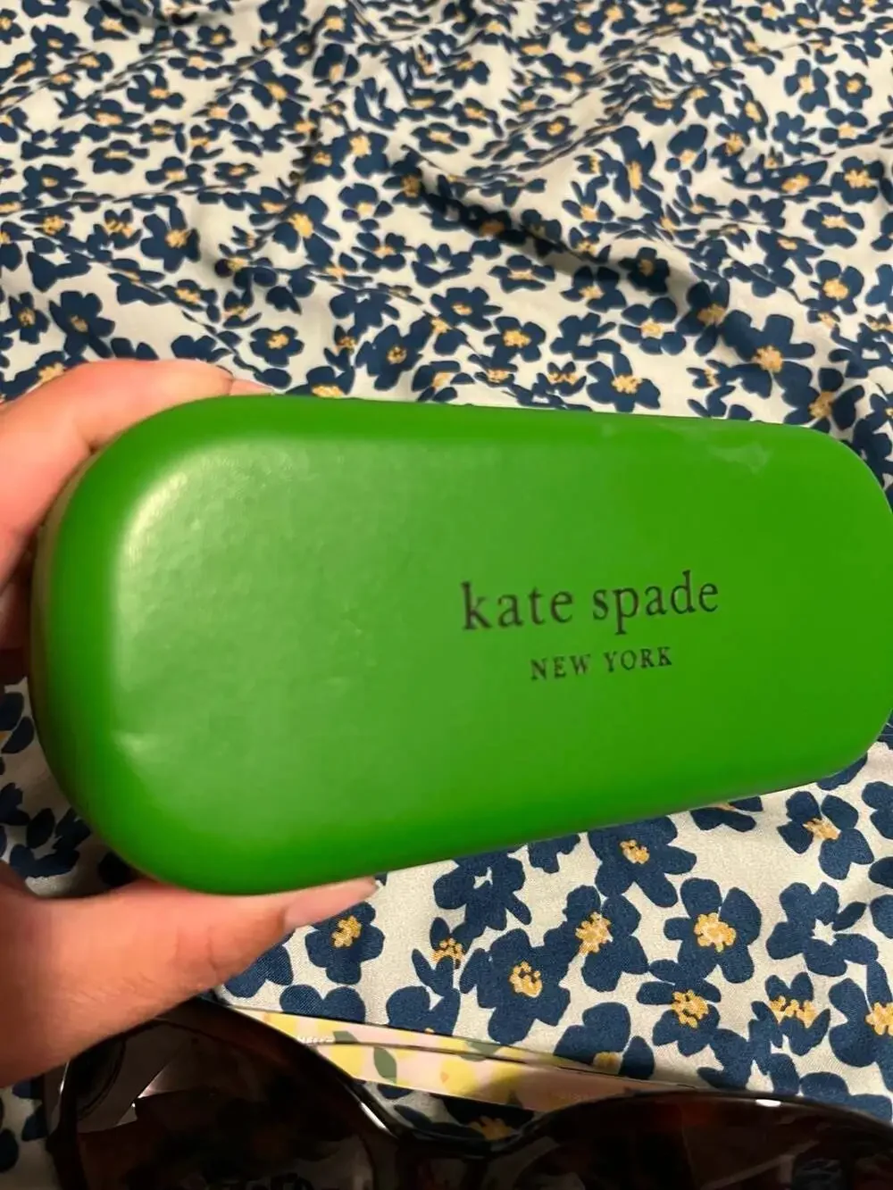 Kate Spade Amberlee/S Havana Tortoise Shell and Lemon Print Cat Eye Sunglasses